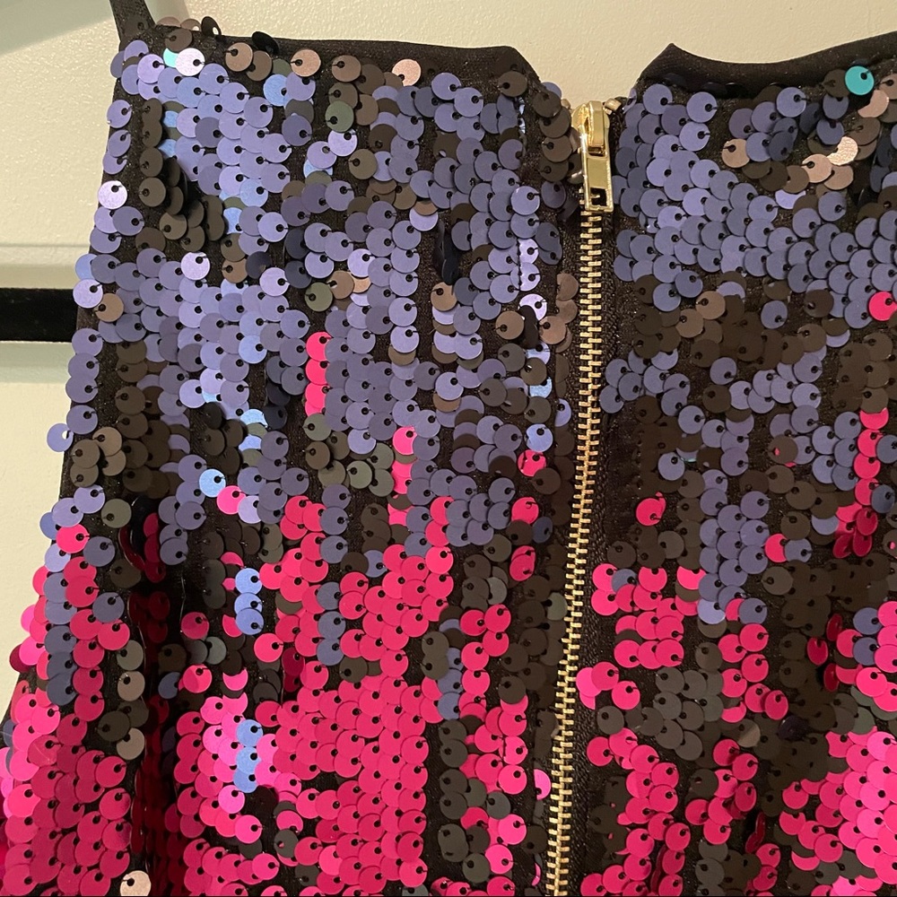 She + sky sequin dress sz S - Picture 3 of 8